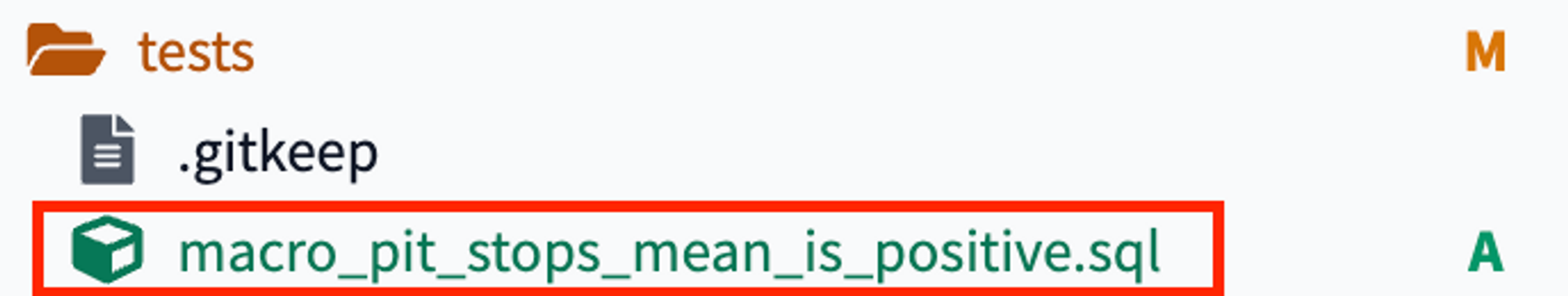 creating a test on our pit stops model referencing the macro creating a test on our pit stops model referencing the macro
